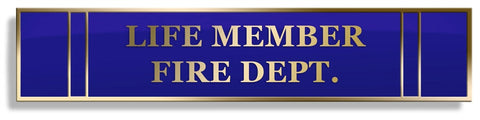 Life Member Fire Dept Citation Bar | National Medals Of Honor