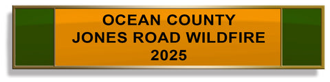 Jones Road Wildfire 2025 Response Citation Bar - Honor New Jersey's Heroes
