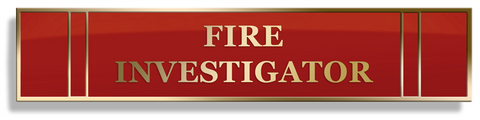 Fire Investigator Citation Bar | National Medals Of Honor