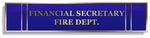 Financial Secretary Citation Bar | National Medals Of Honor